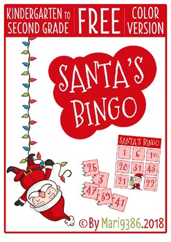 Preview of FREE Santa's Bingo - Christmas - Color version