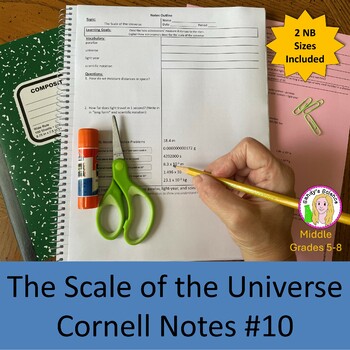 Preview of FREE Scale of the Universe Cornell Notes #10