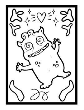 Scary Monsters Coloring Pages For kids, Giant Monsters Coloring Sheets