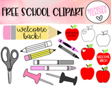 FREE School Clipart - InspiredXTeacher