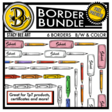 FREE - School Supply Border Bundle Preview