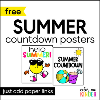 Preview of End of Year Summer Countdown Poster