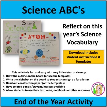 Preview of FREE Science ABC's End of the Year Activity