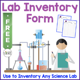 FREE Science Lab Inventory Form