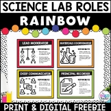 FREE Science Lab Roles Posters & Cards for Group Investiga