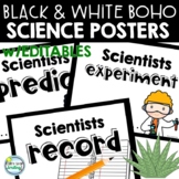 Science Posters Black and White BOHO Classroom Decor Scien