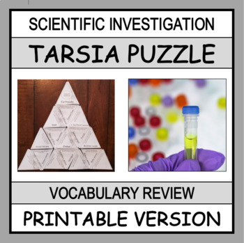 Preview of Scientific Investigation TARSIA Puzzle | Print, Cut & Ready to Go