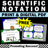 FREE Scientific Notation Activity 8th Grade Math Review Ta