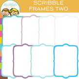 FREE Scribble Frames Clip Art - TWO