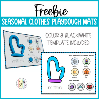 Colorful socks playdough mat for kids with autism (free printable