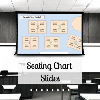 FREE Seating Chart Slide Template by Dive into Lit | TPT
