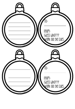 FREE - Secret Santa Slips and Guess Who Gift Tags by Stay Classy Classrooms
