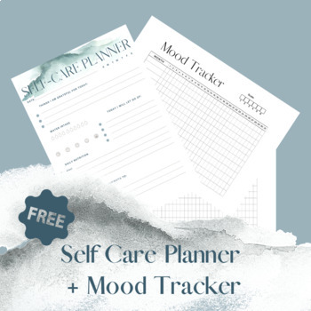 Preview of FREE Self Care Planner - Mood Tracker