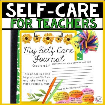 Preview of FREE Self Care for Teachers - Mental Health Journaling
