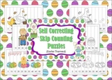 FREE Self Correcting Skip Counting Puzzles-Easter theme
