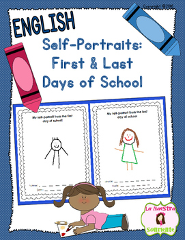 Preview of Self Portrait Pages FREEBIE: Beginning and End of the School Year (English)