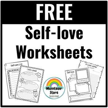 Preview of FREE Self-love | Positive Self-talk | Valentine's Day Worksheets