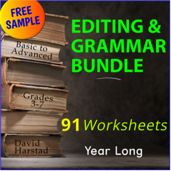 Preview of FREE Sentence Editing Worksheet