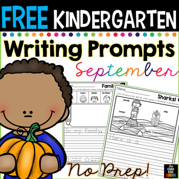 FREE September Writing Prompts for Kindergarten to Second Grade | TPT