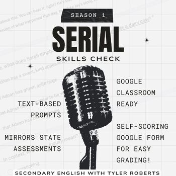 Preview of FREE Serial Podcast Skills Test: Text-Based Prompts Mirror State Assessments!