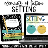 FREE Setting of a Story Mini-Lesson - Time, Place, & Mood