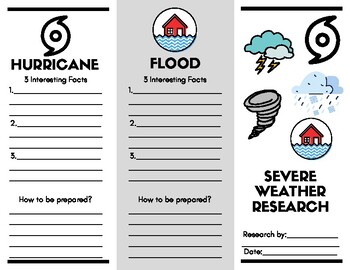 Preview of FREE Severe Weather Research Brochure