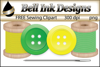 Preview of FREE Sewing Clipart