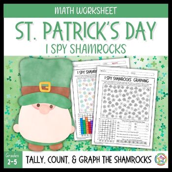 Preview of FREE Shamrocks I Spy Graphing Activity No Prep Printables St. Patrick's Day