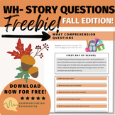 FREE Short Stories WH- Questions: Fall Edition!
