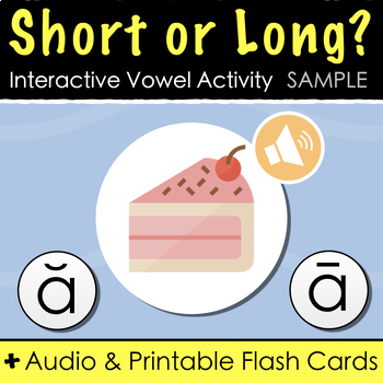 Preview of FREE Short or Long? A Google Slides Audio Quiz for Practicing Vowel Sounds