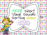 FREE Short vowel sounds sorting game!
