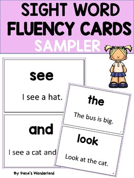 Preview of FREE Sight Word Fluency Sentences for Struggling Readers