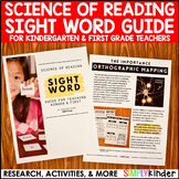 FREE Sight Words Activities Instructional Guide, Science o