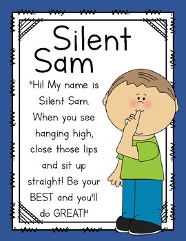 FREE Silent Sam Pack by Ana Peavy | Teachers Pay Teachers