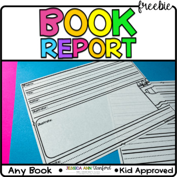 Preview of FREE Simple Book Report Format for Young Kids - Template Works with Any Book