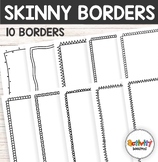 FREE - Simple Skinny Page Borders for Worksheets and Projects