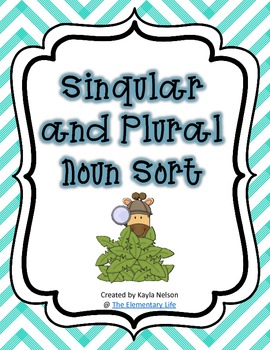 Preview of Singular and Plural Noun Sort