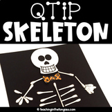Halloween Bulletin Board Craft Writing Activities Qtip Skeleton