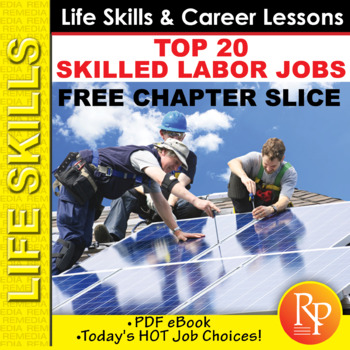 Preview of FREE - Top 20 Skilled Labor Jobs:  Life Skills & Career Exploration | Activities