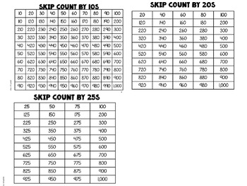 FREE Skip Count Charts & Hundreds Charts by Hillary Iffrig | TpT