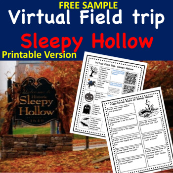 Preview of FREE Sleepy Hollow and the Headless Horseman Webquest Virtual Field Trip