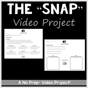 Preview of FREEBIE- The "Snap" Video Lesson Outline & Graphic Organizer