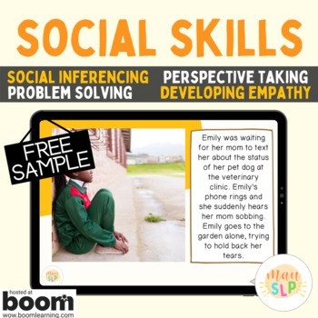 Preview of FREE - Social Inferencing, Perspective Taking, Problem Solving, Empathy
