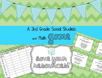 Preview of FREE Social Studies Game: Saving Your Resources!