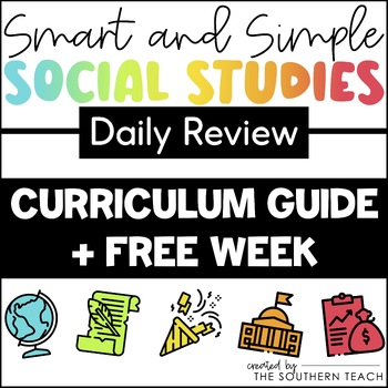 Preview of FREE Social Studies Map Skills Worksheets & Curriculum Guide