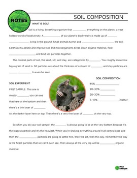 Preview of FREE Soil Layers Guided Notes | Pairs with YT Video | Print & Digital Version