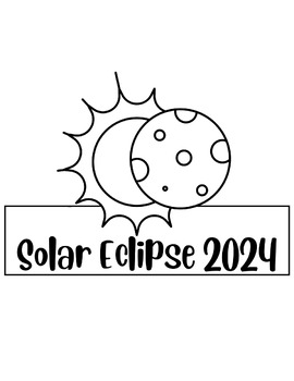 Preview of FREE Solar Eclipse Hat 2024 {Texas Twist Scribbles}
