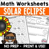FREE Solar Eclipse Math Worksheets