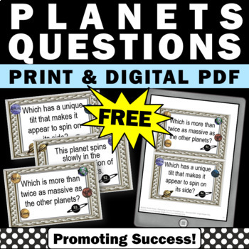 Preview of FREE The Planets of the Solar System 4th 5th Grade Science Curriculum Research ?