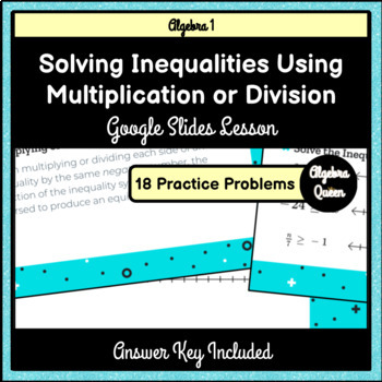 Preview of FREE Solving Inequalities Using Multiplication or Division